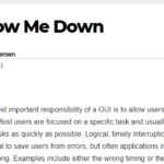 Don’t Slow Me Down — GUI Design